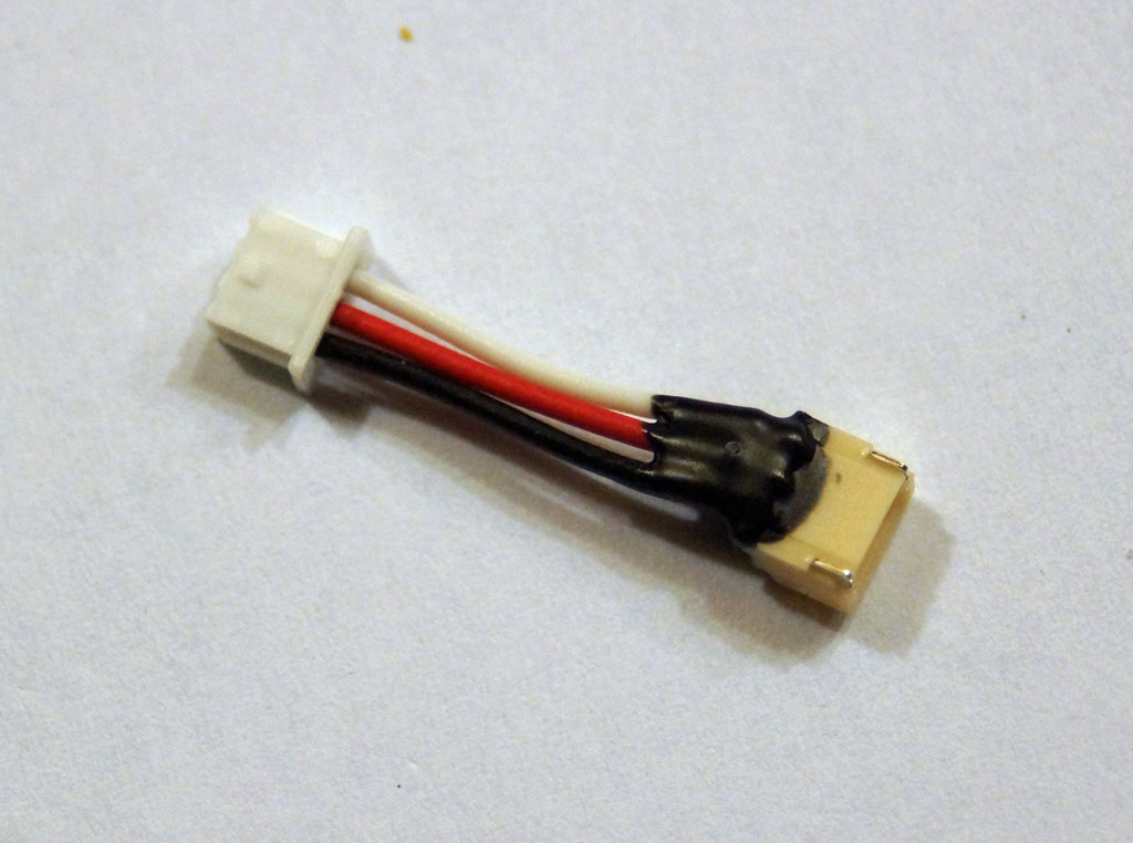 Mini-Futaba Male to Nano-JST-Female converter Mini-Futaba Male to Nano-JST-Female converter