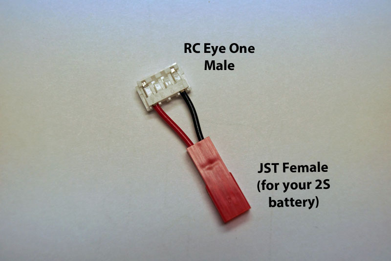 RC-eye-one male to JST Female - Click Image to Close