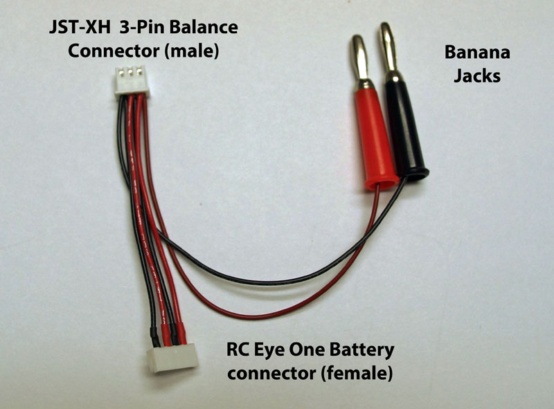 RC-Eye-One Female to JST-XH male w/bananas