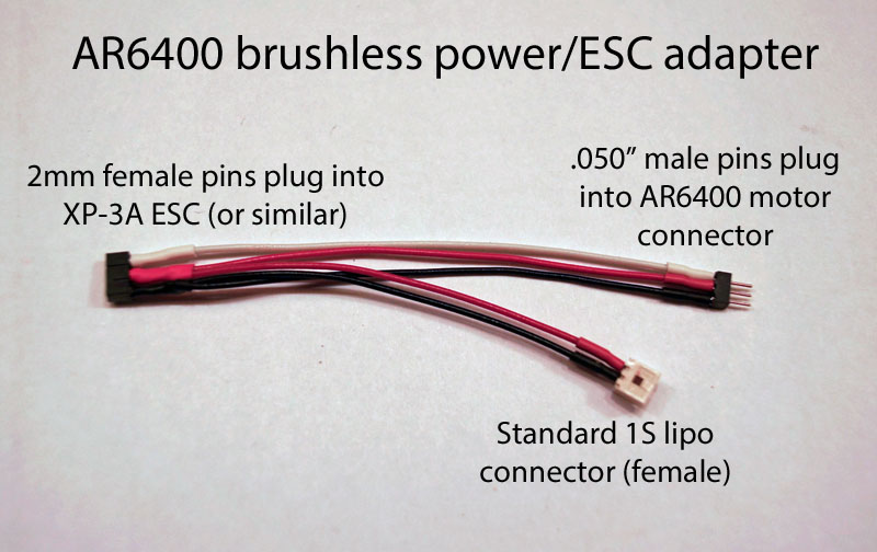 AR6400 brushless ESC adapter - Click Image to Close